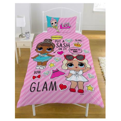 LOL Surprise Glam Reversible Single Duvet Cover Bedding Set £32.99